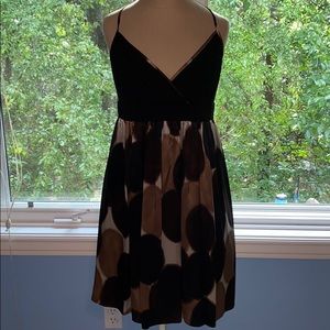 MAGGY LONDON Dotted spaghetti strap dress